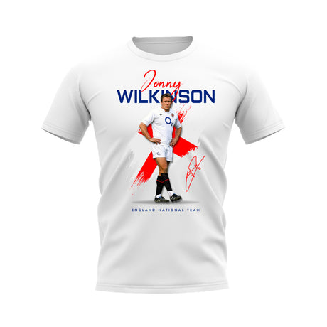 Jonny Wilkinson England Rugby T-Shirt (White)_0