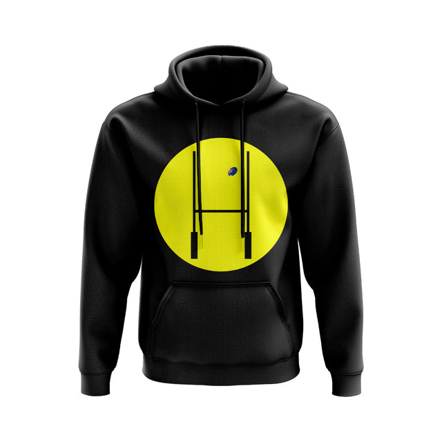 Australia Rugby Posts Circle Hoody (Black)_0