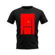 England Rugby Posts T-Shirt (Black)_0