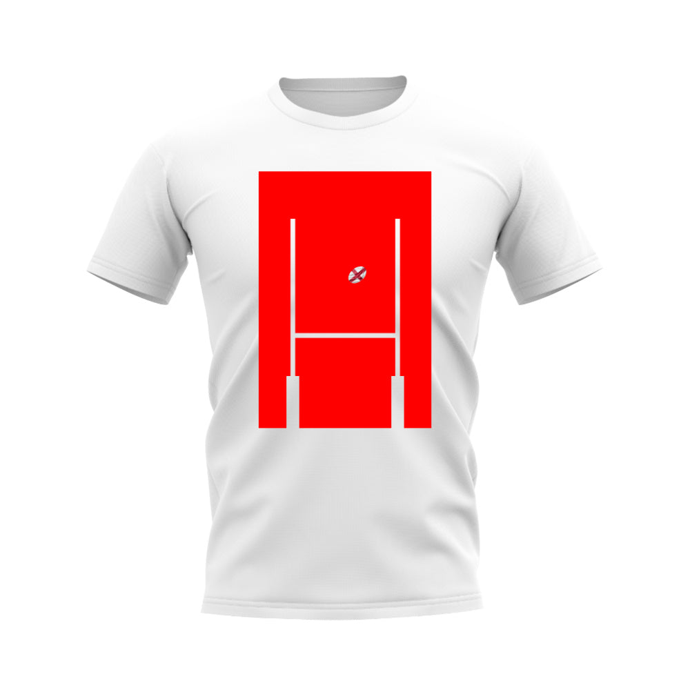 England Rugby Posts T-Shirt (White)_0