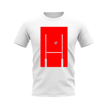 England Rugby Posts T-Shirt (White)_0
