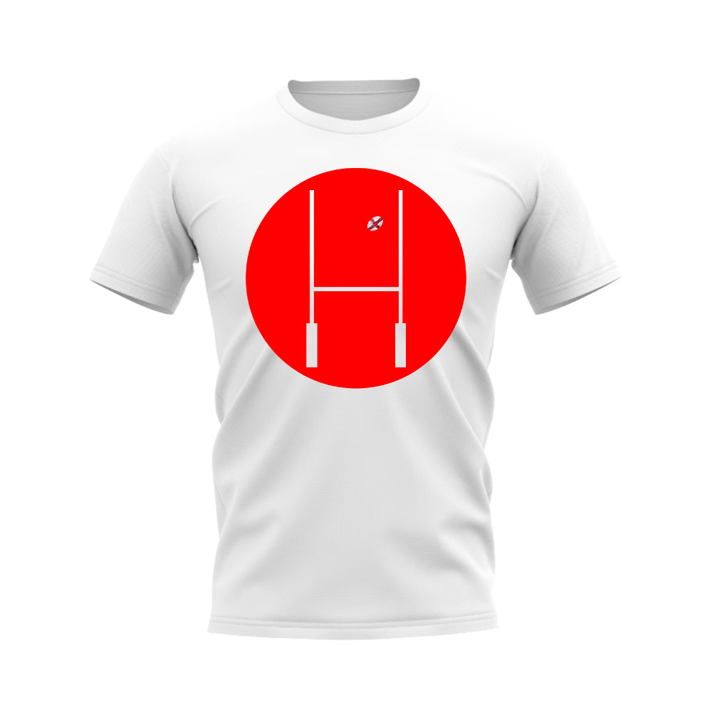 England Rugby Posts Circle T-Shirt (White)_0