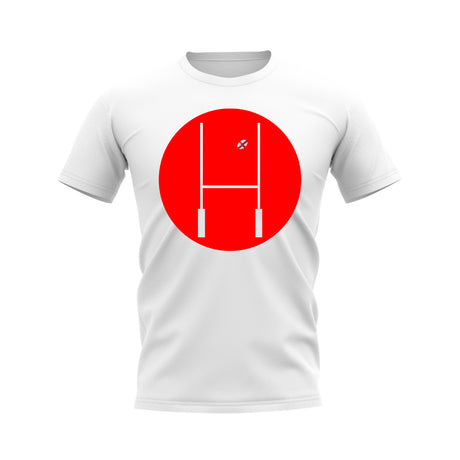 England Rugby Posts Circle T-Shirt (White)_0