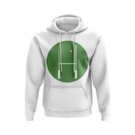 Ireland Rugby Posts Circle Hoody (White)_0