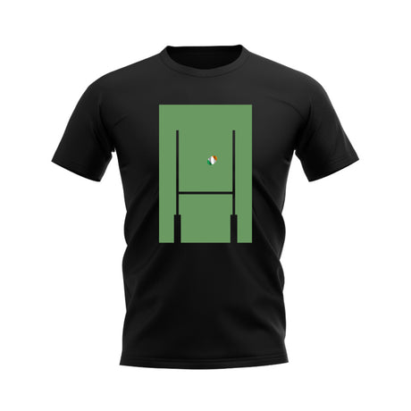 Ireland Rugby Posts T-Shirt (Black)_0