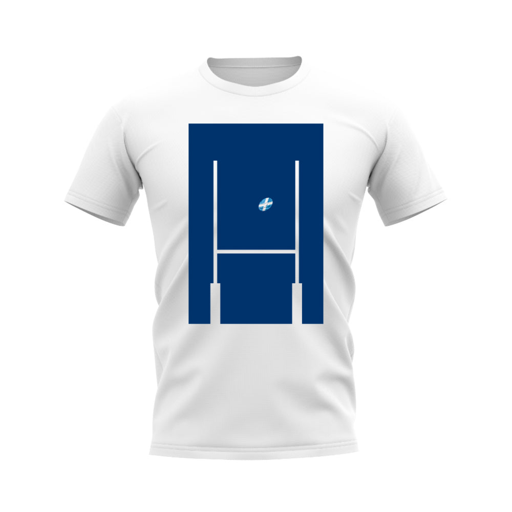 Scotland Rugby Posts T-Shirt (White)_0