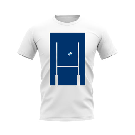 Scotland Rugby Posts T-Shirt (White)_0