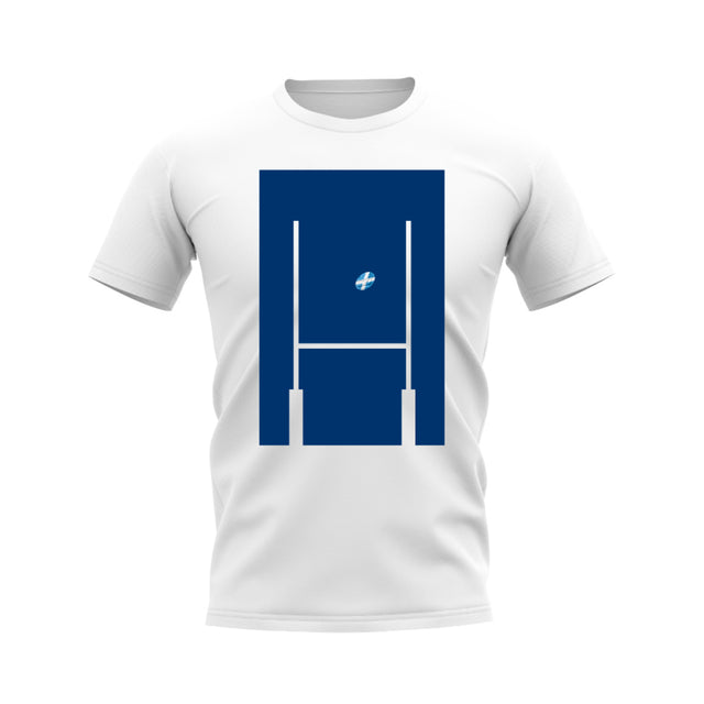 Scotland Rugby Posts T-Shirt (White)_0