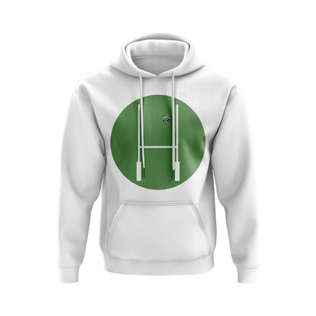 South Africa Rugby Posts Circle Hoody (White)_0
