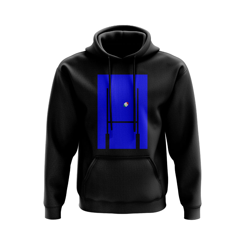 Italy Rugby Posts Hoody (Black)_0