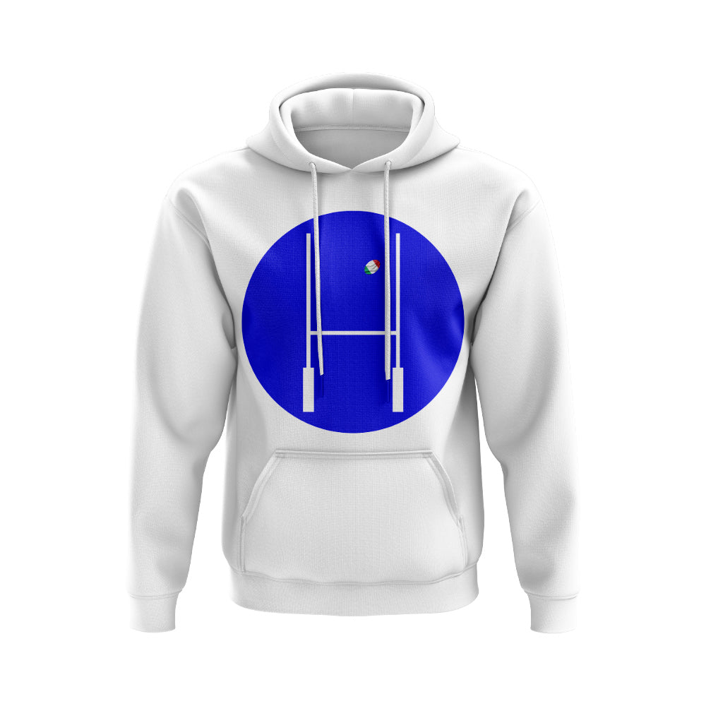 Italy Rugby Posts Circle Hoody (White)_0