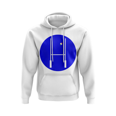Italy Rugby Posts Circle Hoody (White)_0