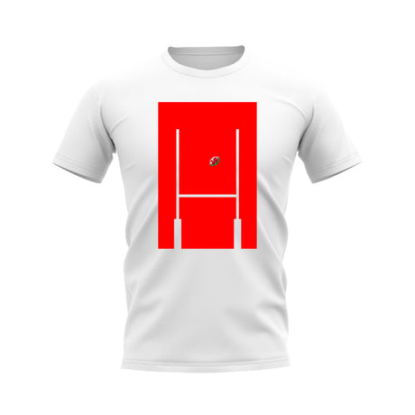 Wales Rugby Posts T-Shirt (White)_0