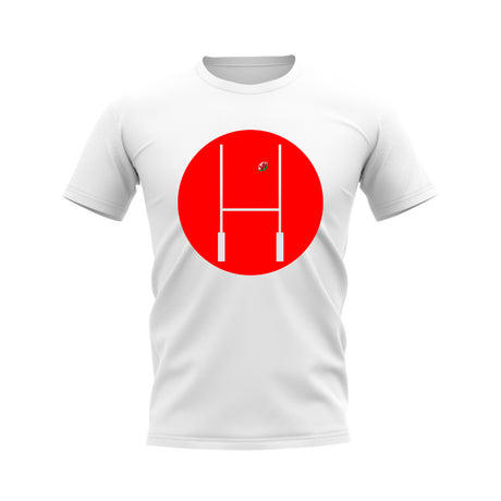 Wales Rugby Posts Circle T-Shirt (White)_0