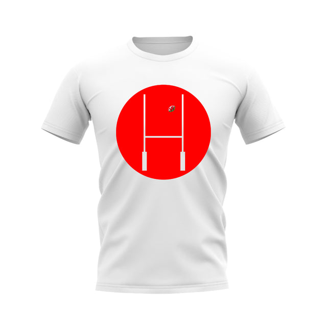 Wales Rugby Posts Circle T-Shirt (White)_0