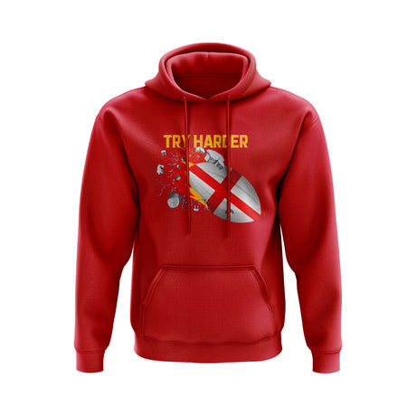 England Try Harder Rugby Hoody (Red)_0