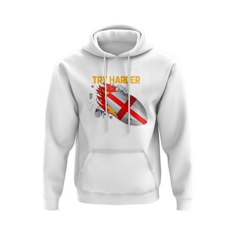 England Try Harder Rugby Hoody (White)_0