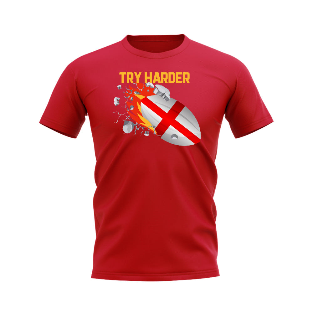 England Try Harder Rugby T-Shirt (Red)_0