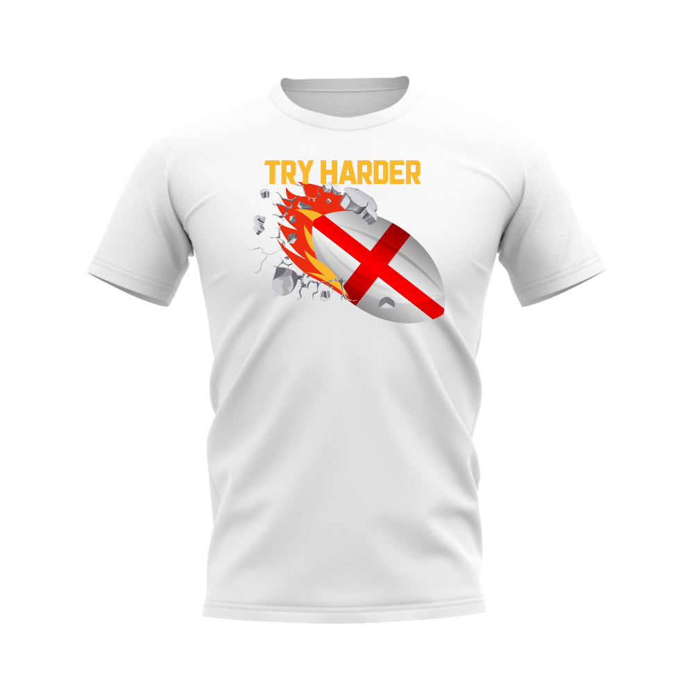 England Try Harder Rugby T-Shirt (White)_0
