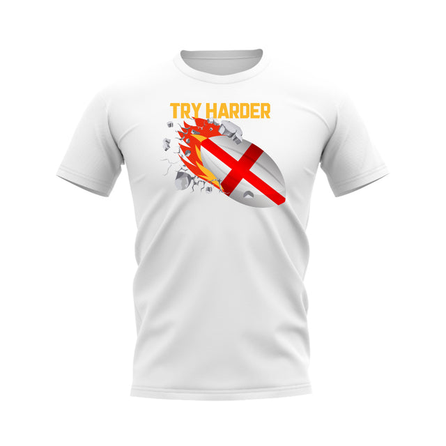England Try Harder Rugby T-Shirt (White)_0