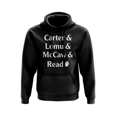 Carter, Lomu, McCaw, Read All Blacks Rugby Hoody (Black)_0