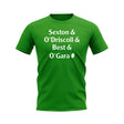 Sexton, O\'Driscoll, Best, O\'Gara Ireland Rugby T-Shirt (Green)_0