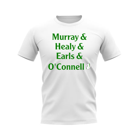 Murray, Healy, Earls, O\'Connell Ireland Rugby T-Shirt (White)_0
