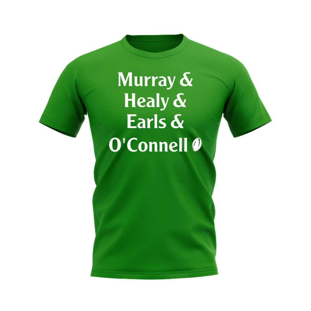 Murray, Healy, Earls, O\'Connell Ireland Rugby T-Shirt (Green)_0