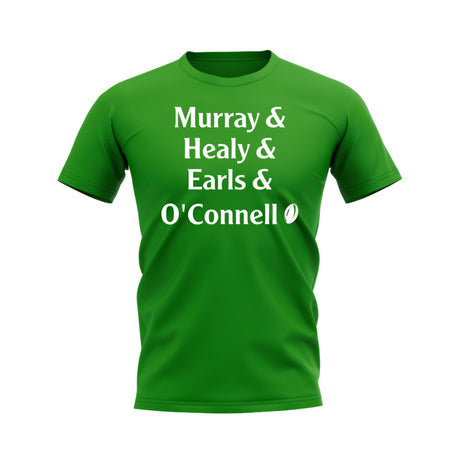 Murray, Healy, Earls, O\'Connell Ireland Rugby T-Shirt (Green)_0