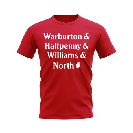 Warburton, Halfpenny, Williams, North Wales Rugby T-Shirt (Red)_0