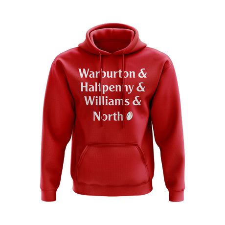 Warburton, Halfpenny, Williams, North Wales Rugby Hoody (Red)_0