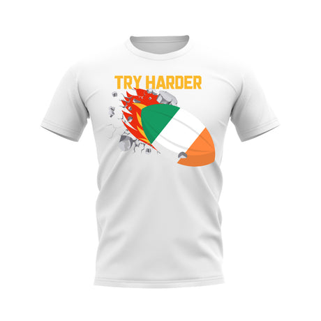 Ireland Try Harder Rugby T-Shirt (White)_0