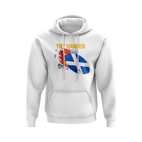 Scotland Try Harder Rugby Hoody (White)_0