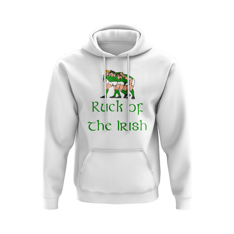 Ruck of the Irish Rugby Hoody (White)_0