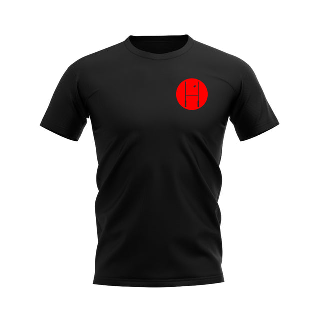 Between The Posts Red Badge Rugby T-Shirt (Black)_0