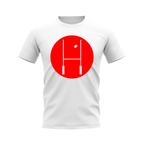 Between The Posts Red Circle Rugby T-Shirt (White)_0