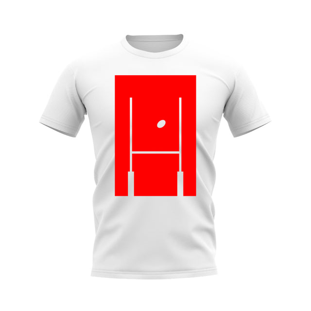 Between The Posts Red Logo Rugby T-Shirt (White)_0