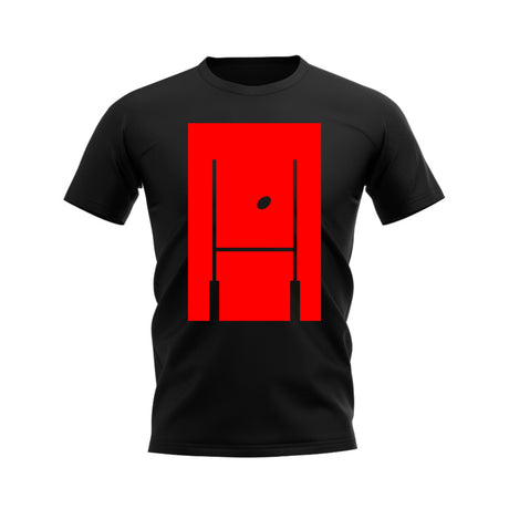 Between The Posts Logo Rugby T-Shirt (Black)_0