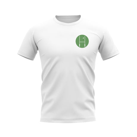 Between The Posts Green Badge Rugby T-Shirt (White)_0