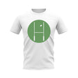 Between The Posts Green Circle Rugby T-Shirt (White)_0