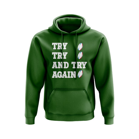 Try, Try & Try Again Hoody (Green)_0