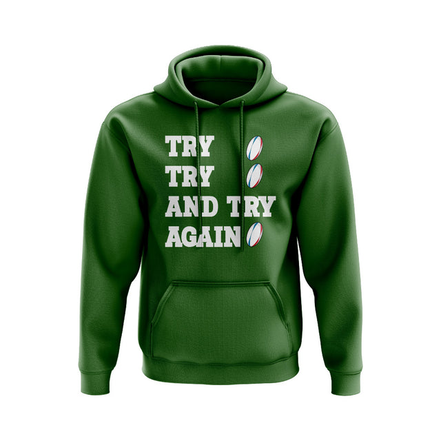 Try, Try & Try Again Hoody (Green)_0
