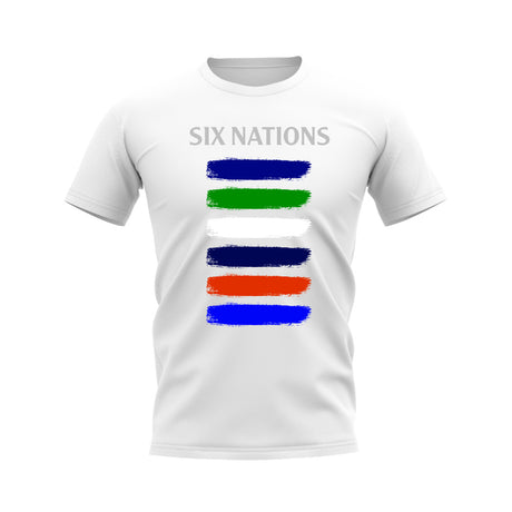 6 Nations Countries T-Shirt (White)_0