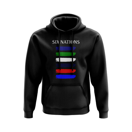 6 Nations Countries Hoody  (Black)_0