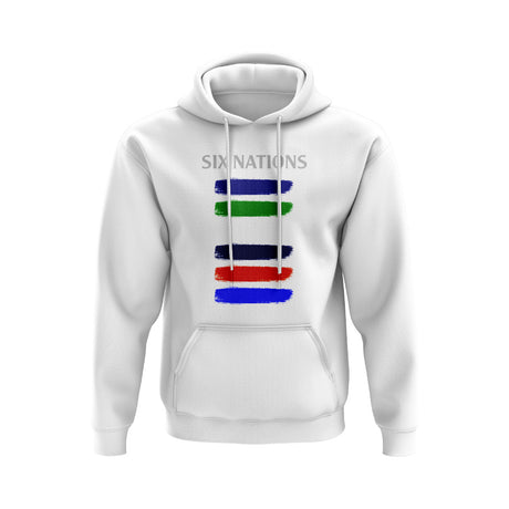 6 Nations Countries Hoody  (White)_0