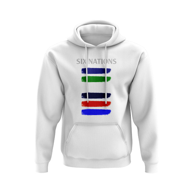 6 Nations Countries Hoody  (White)_0