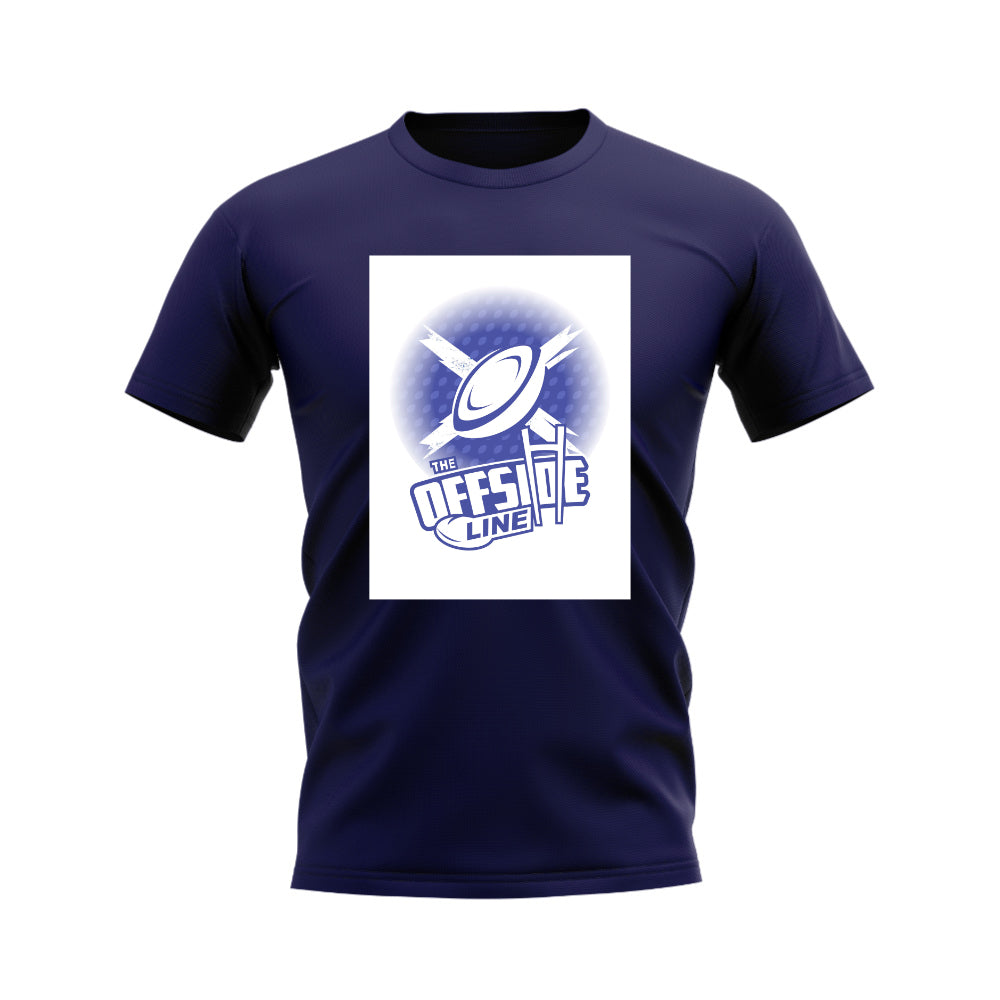 The Offside Line Scotland Rugby Ball T-Shirt (Navy)_0