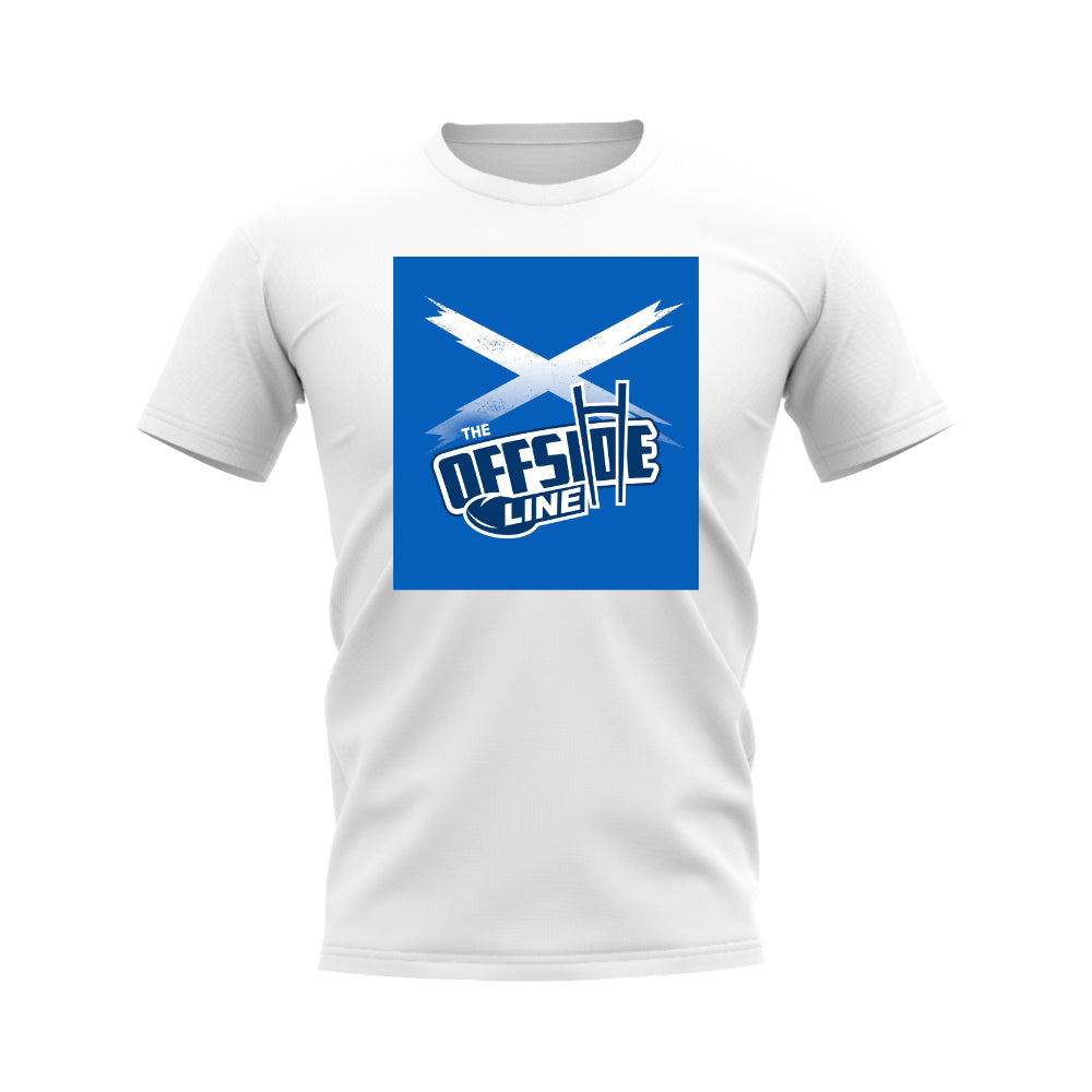 The Offside Line Scotland Flag T-Shirt (White)_0