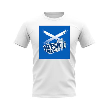 The Offside Line Scotland Flag T-Shirt (White)_0
