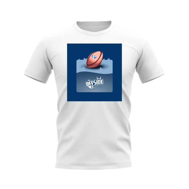 The Offside Line Scotland Rugby Pitch T-Shirt (White)_0